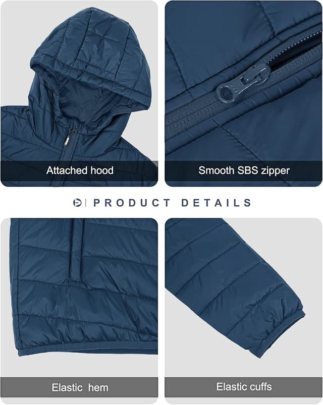 Detalle 2 de Outdoor Ventures Herren Steppjacke Wasserdicht