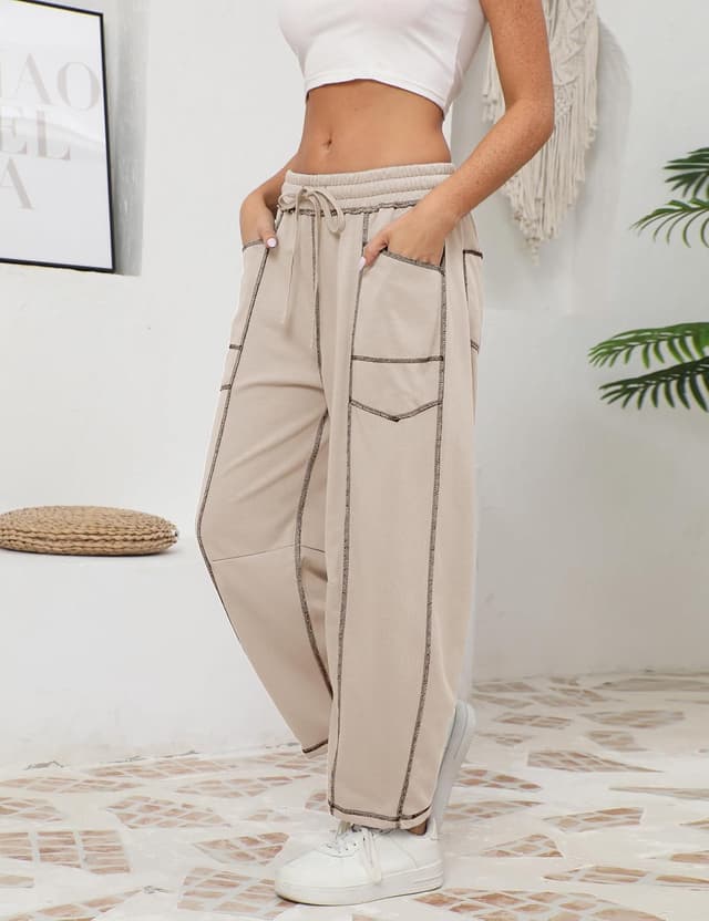 Thumbnail 4 de Athlisan Baggy Barrel Pants Wide Leg Sweatpants