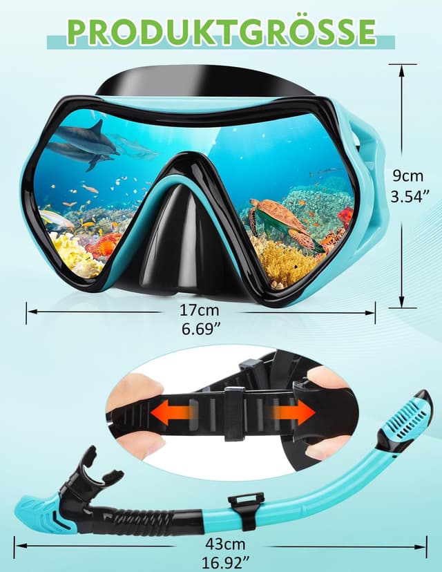 Thumbnail 6 de Hydomi Schnorchelset 180° Panorama