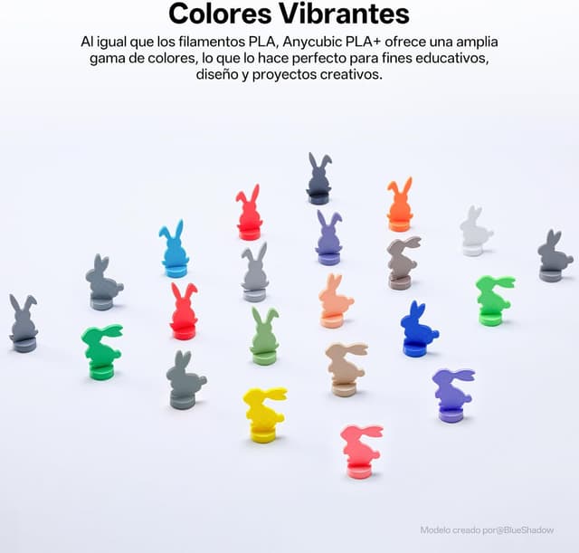 Thumbnail 3 de Anycubic PLA+ Morado 1 kg 1,75 mm