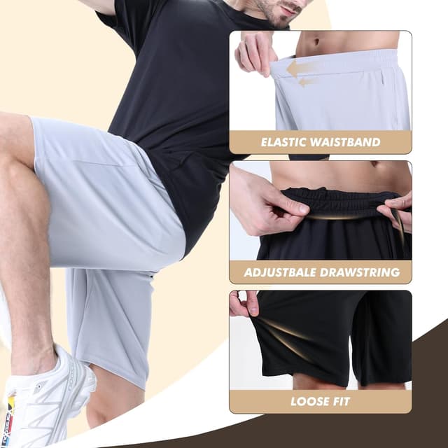 Thumbnail 2 de 7-Pack Mens Athletic Shorts ⚙