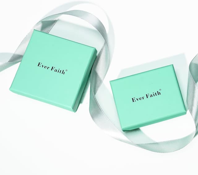 Thumbnail 6 de EVER FAITH Statement Halskette, Ohrringe & Armband Set mit österreichischen Kristall-Tropfen – Klar/Silber-Ton