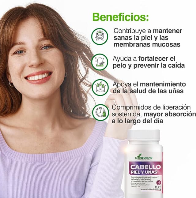 Thumbnail 3 de Soria Natural Cabello, Piel y Uñas 30 comprimidos