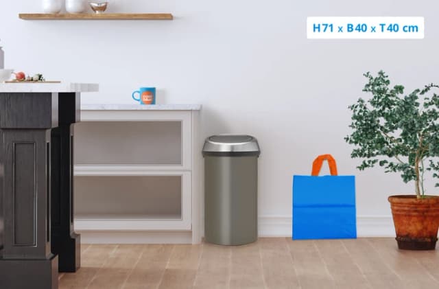 Thumbnail 6 de Brabantia Touch Bin 60 Liter Platinum
