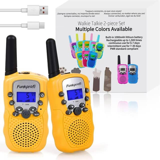 Detalle de Funkprofi 2X T-388 Kinder Funkgeräte mit 8 Kanälen