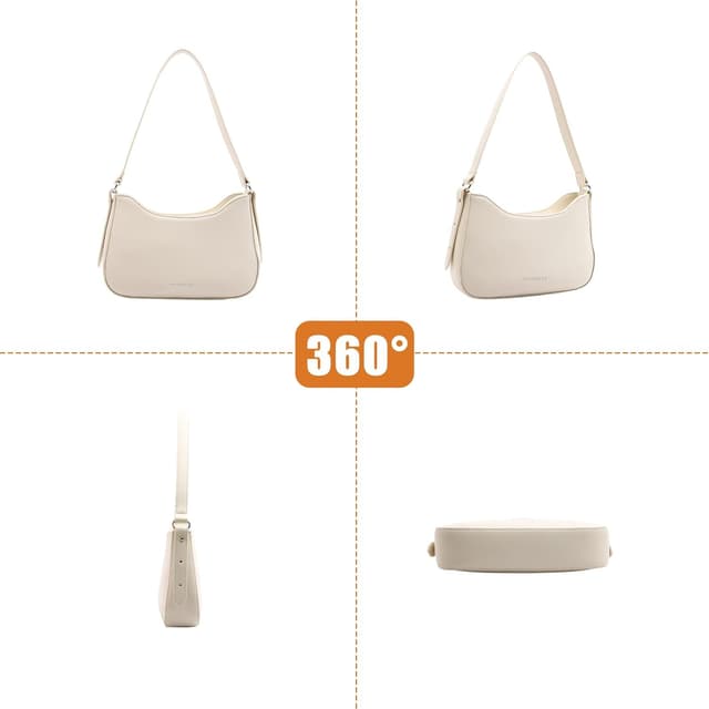 Detalle de Myhozee Damen Handtasche klein – Schulter-/Umhängetasche aus veganem PU, Clutch & Crossbody