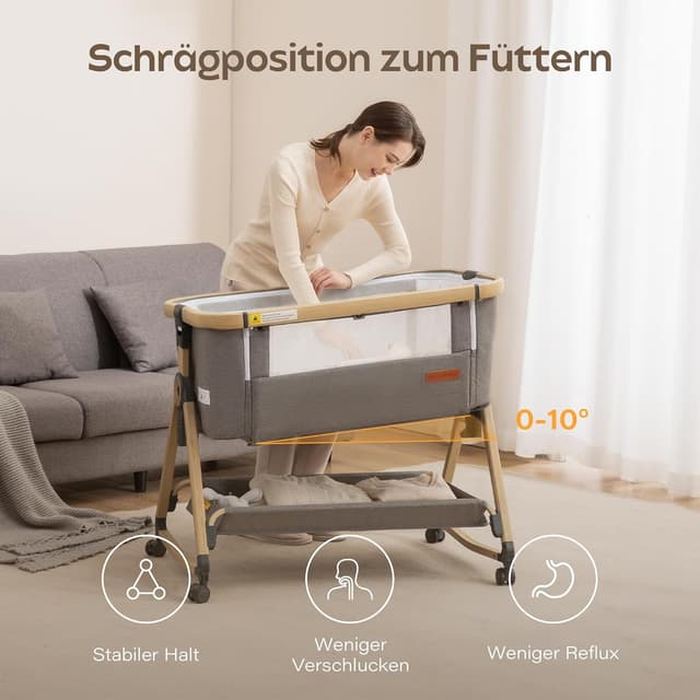 Detalle 2 de Maydolly 3-in-1 Baby Beistellbett bis 15 kg