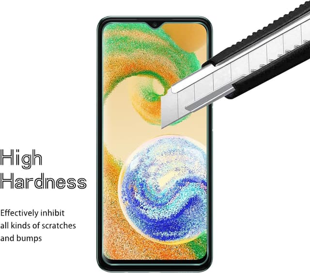 Detalle de AOKUMA 2 pellicole in vetro temperato per Samsung Galaxy A04/A04s/A03s (9H, antiurto e anti-impronta)