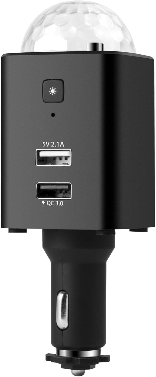 Detalle de Technaxx TX-159 Caricabatterie Auto 3 porte 800mAh