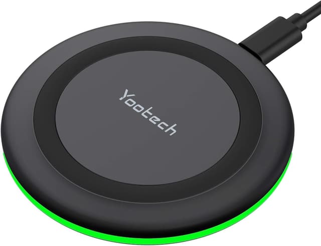 Detalle de yootech Wireless Charger Fast Pad for iPhone and Galaxy