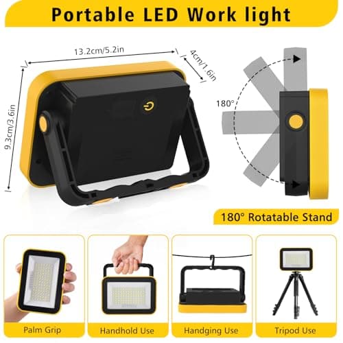 Detalle 2 de NATPOW Foco LED Recargable 5 Modos 🔦