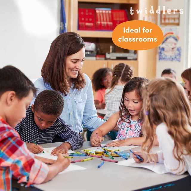 Thumbnail 1 de THE TWIDDLERS 300 Pastelli a cera per bambini 🎨