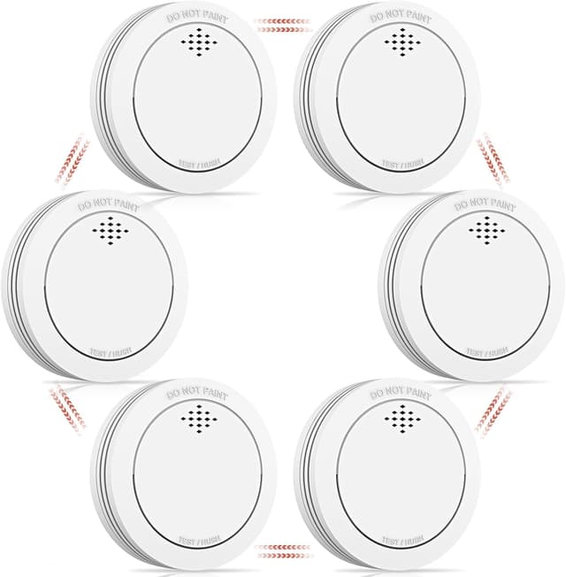 Detalle de XINDUM 10-Jahre Rauchmelder Set 6