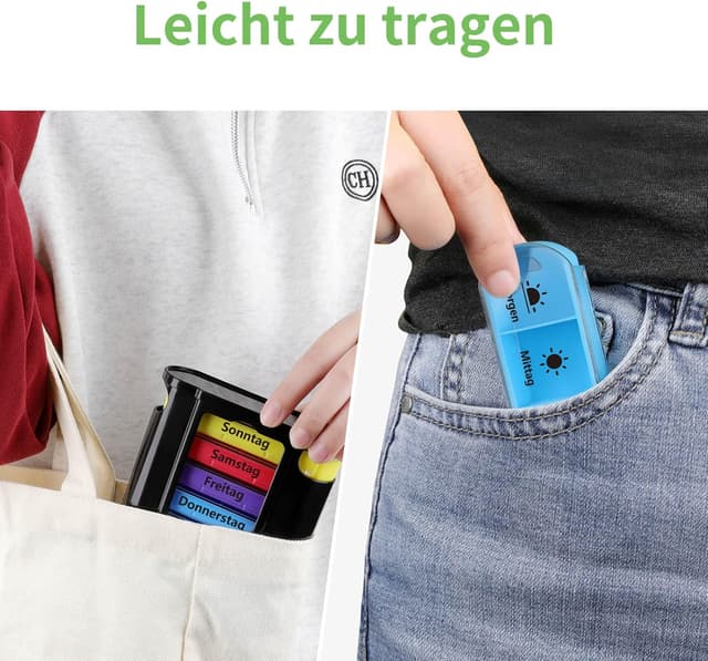 Thumbnail 6 de Opret Tablettenbox für 7 Tage mit 4 Fächern (Morgen, Mittag, Abend, Nacht)