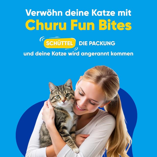 Detalle 2 de INABA Churu Fun Bites Katzenleckerlies mit 35% Huhn & Thunfisch, ohne Getreide & ohne Zucker – 96 g