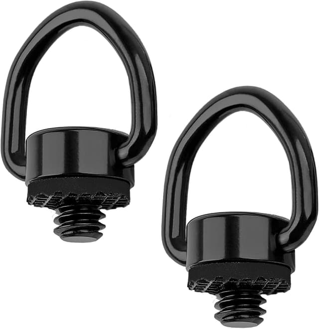 Detalle de Rigych D-Ring Camera Strap Screw Adapters (1/4-20) for DSLR/SLR & Hand Straps – Stainless Steel (2 pcs)