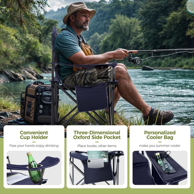 Thumbnail 5 de ALPHA CAMP Camping Chair 200 kg