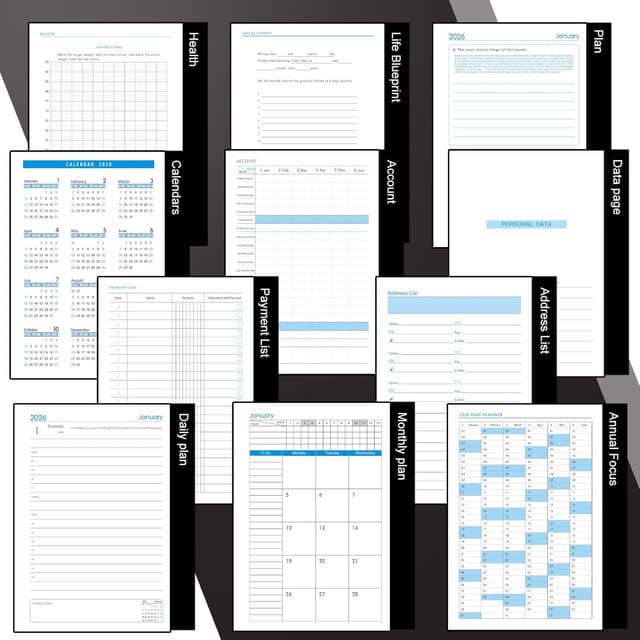 Thumbnail 4 de 2026 Diary A5 Page a Day