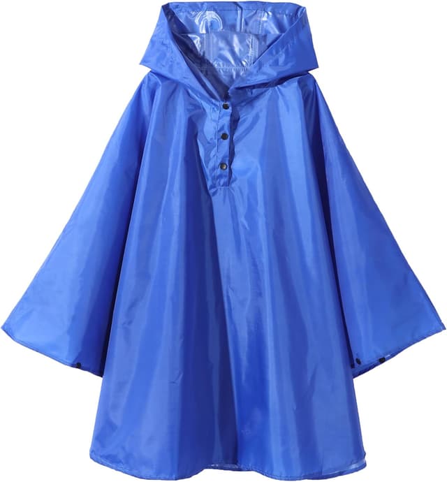 Detalle de QIKADO Regenponcho für Kinder, wasserdicht & faltbar (für 1–12 Jahre)