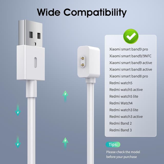 Thumbnail 1 de TiMOVO Magnetic USB Charging Cable 1m for Redmi Watch