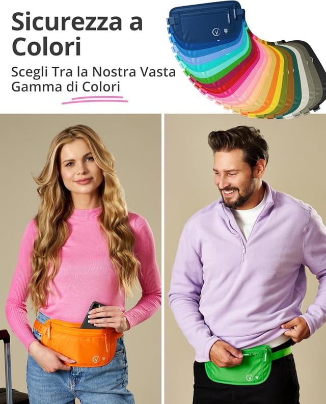 Thumbnail 5 de Cintura portasoldi da viaggio con protezione RFID