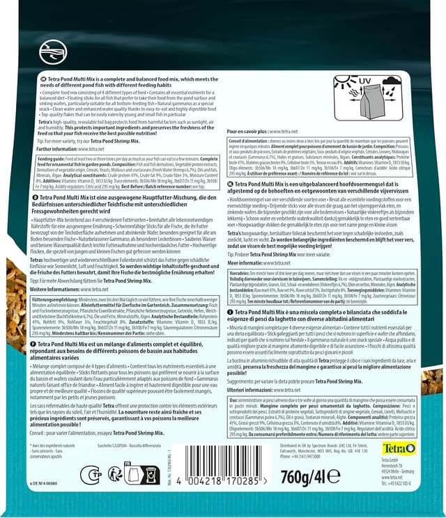 Thumbnail 8 de Tetra Pond Multi Mix 🐟 Comida Variada para Peces de Estanque 4L