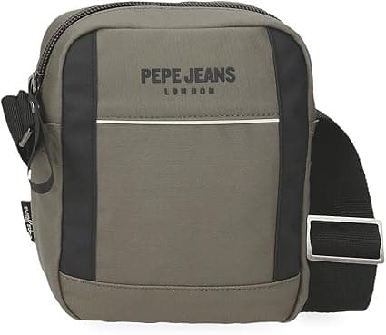Detalle de Pepe Jeans Dortmund Bandolera Pequeña Verde 🌿 15x19.5x6 cm
