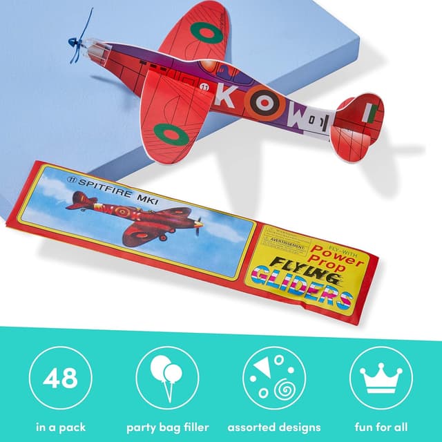 Detalle 2 de THE TWIDDLERS 48 Volanti Aeroplani 20 cm 🛩