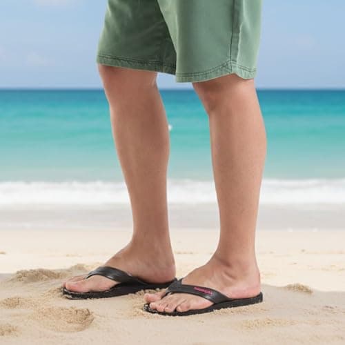 Detalle de Havaianas Track Waves para hombre: chanclas con suela anatómica y agarre para el día a día