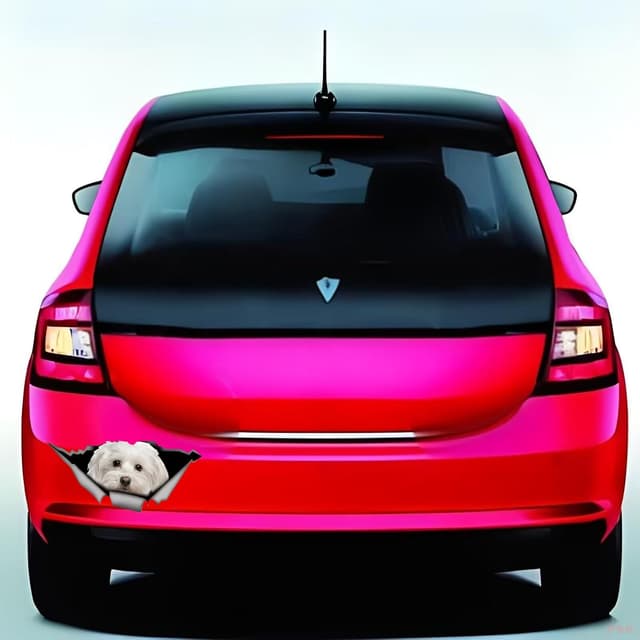 Detalle 2 de TIZIKJ Malteser Autoaufkleber 22 cm