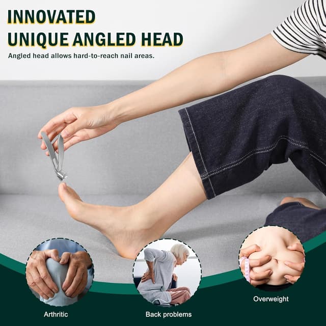 Detalle 2 de FVION angled head nail clippers for thick nails