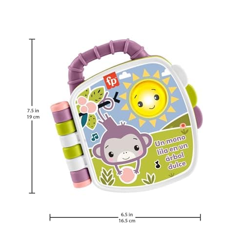 Detalle de Fisher-Price Libro de cuentos musical del Monito morado JFN09 (luces y sonidos en castellano)
