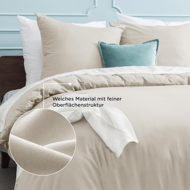 Detalle 2 de Bedsure Bettwäsche 200x200 3-teilig