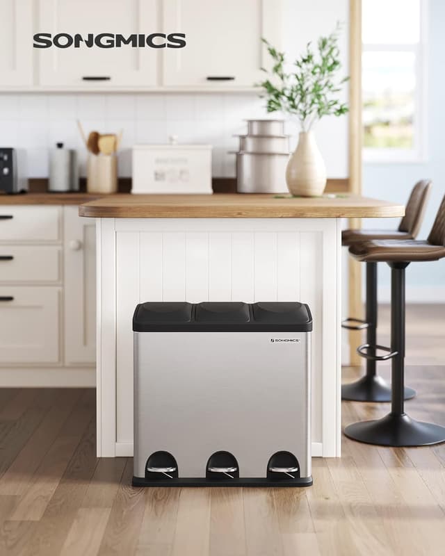 Detalle de SONGMICS LTB54L 54L recycling bin