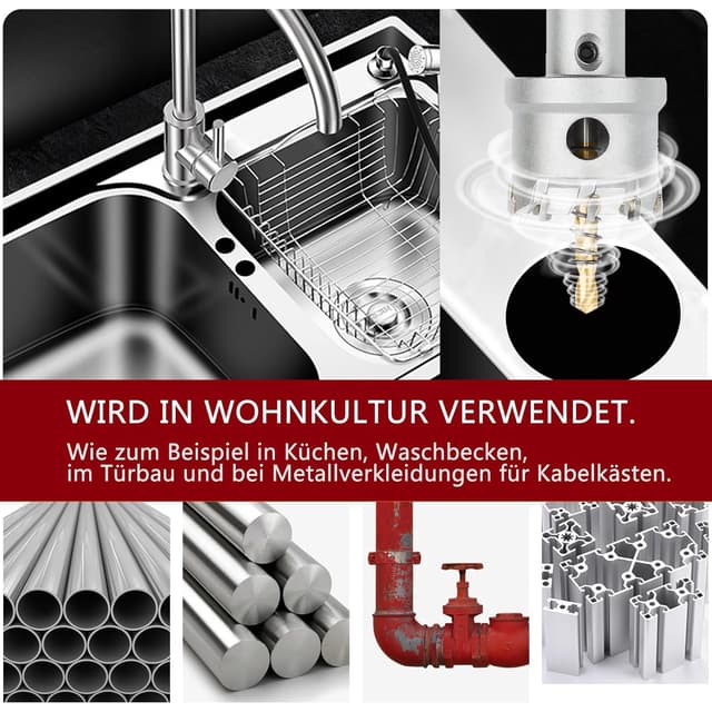 Thumbnail 3 de 51mm Lochsäge Hartmetall-Bohrer für Edelstahl