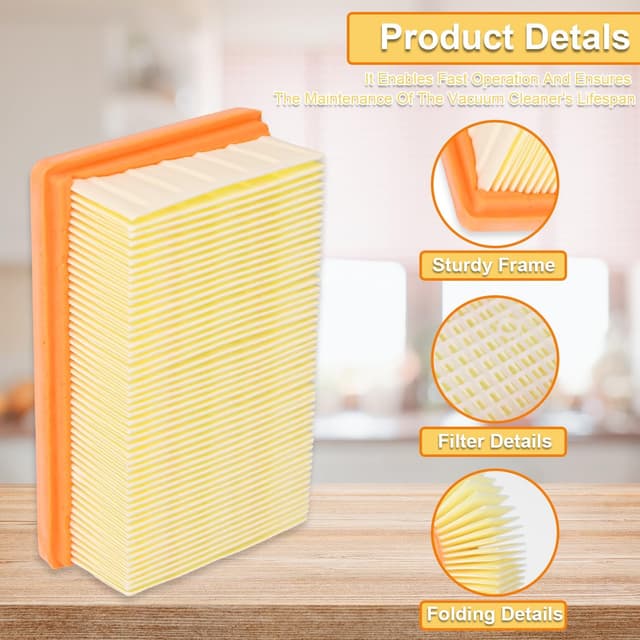 Thumbnail 4 de ACOMTUO filtre de remplacement Kärcher 4 pièces