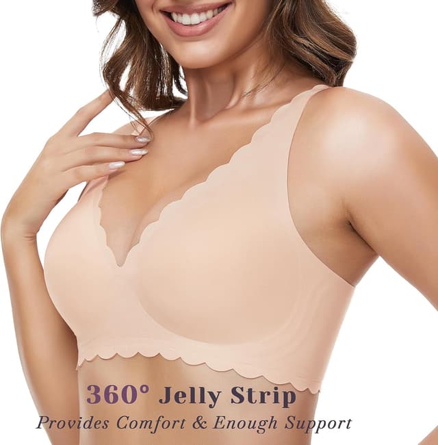 Detalle 2 de GXOULRRA Seamless BH für Damen mit Tief-V