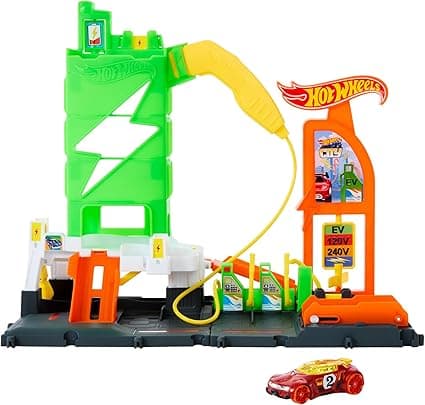 Imagen de Hot Wheels City Let's Race Gasolinera Eléctrica 🚗 Mattel HTN79 en OfertitasTOP