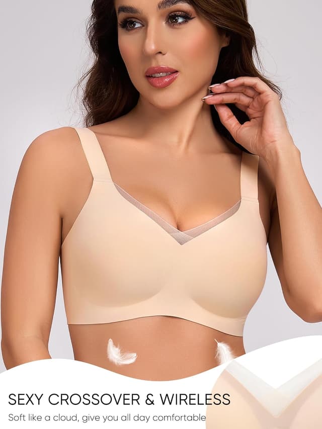 Detalle de Gailife Crossover Bras for Women No Underwire Wireless Bralettes