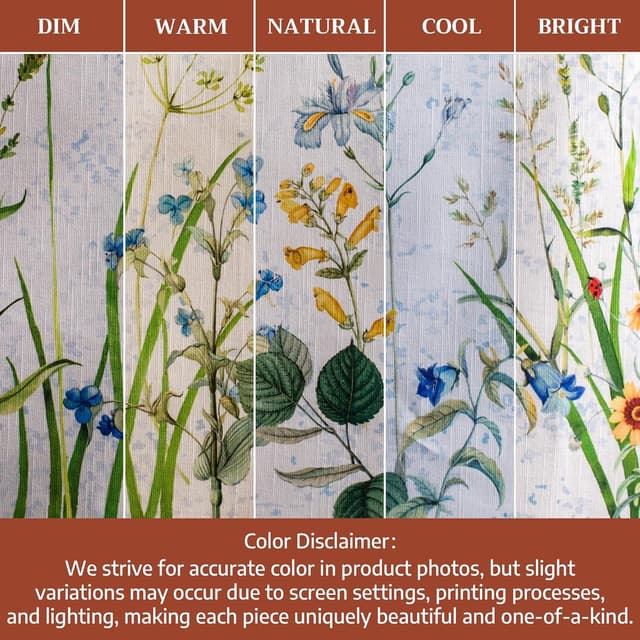 Detalle de Maison d' Hermine Fleurs De Mai 100% Cotton Rectangular Tablecloth, 60 x 120 inches