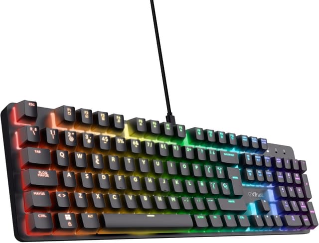 Detalle de Trust GXT 871 Zora Teclado Mecánico Español RGB