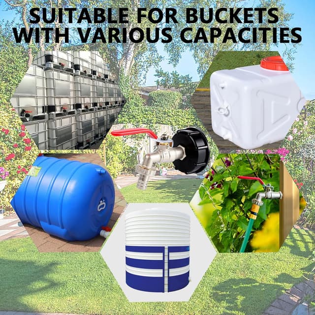 Detalle 2 de JRUKM IBC Tank Auslaufhahn 1/2 Zoll Zubehör