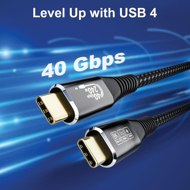 Thumbnail 4 de CAKOBLE USB-C Kabel 40 Gbps Thunderbolt 4 1 m