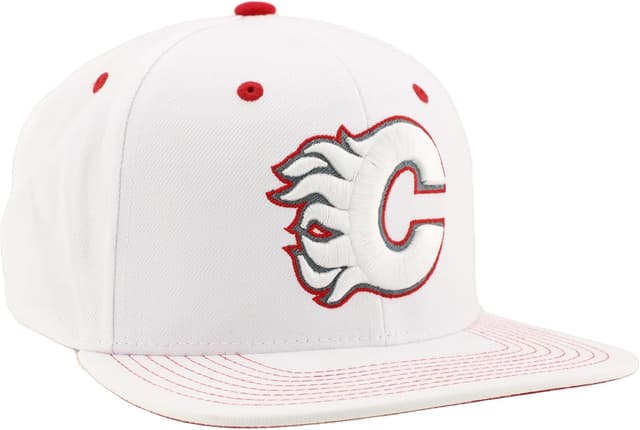 Detalle de ZHATS Calgary Flames Adjustable Snapback Hat (NHL Licensed) Flat Bill