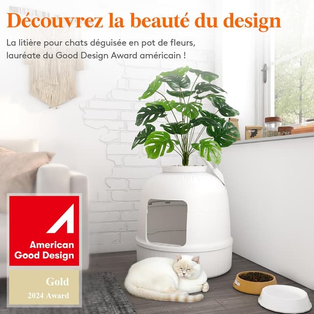 Detalle 2 de Lifewit Bac à Litière Camouflé 48×120 cm