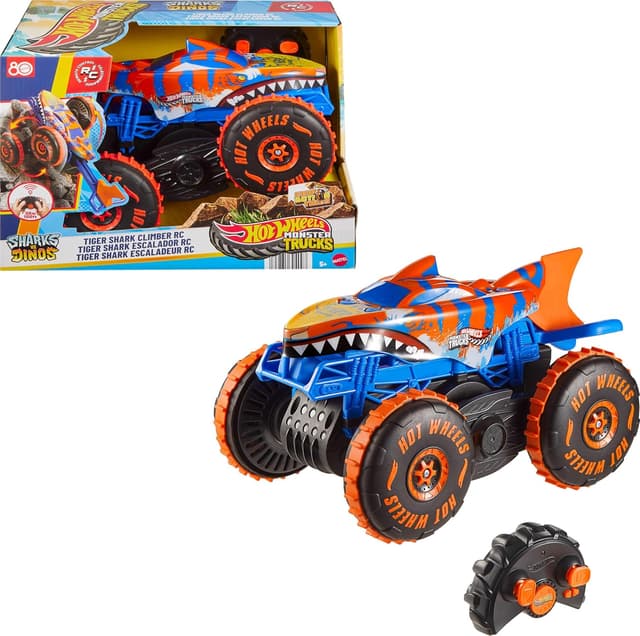 Imagen de Hot Wheels Monster Trucks RC Tiger Shark Climber 3️⃣ en OfertitasTOP