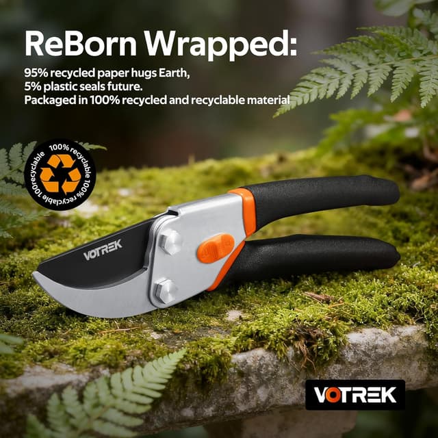 Thumbnail 5 de VOTREK Bypass Secateurs 8.5" SK5 steel blade ✂