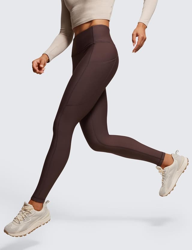 Detalle 1 de Leggings thermiques CRZ YOGA femme à taille haute avec doublure polaire et poches