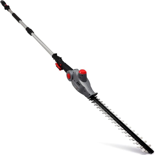Detalle de NETTA 12V Cordless Pole Hedge Trimmer with 2.35m Reach, 45cm Blade and Pivoting Head