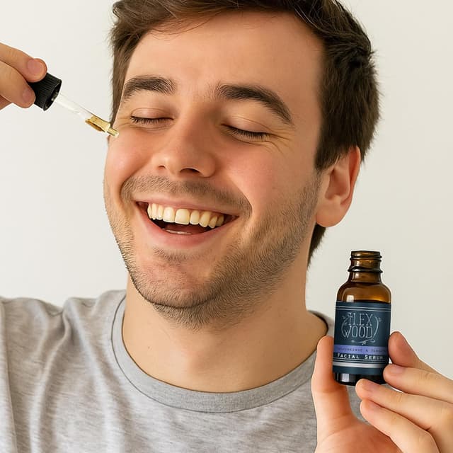 Detalle 2 de The Ilex Wood Weihrauch- & Bergamotte-Gesichtsserum (vegan) – 20 ml